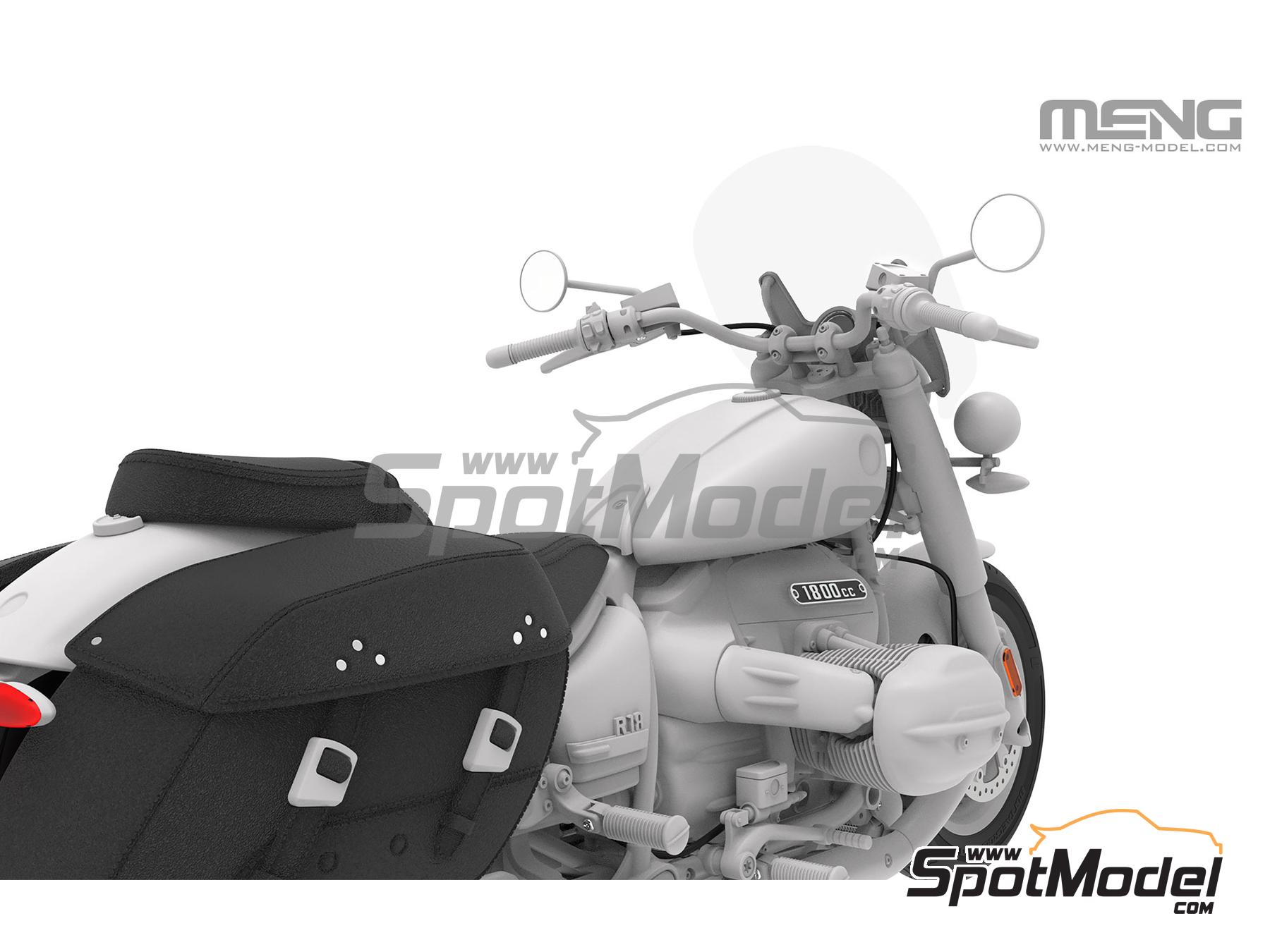 MENG MT-003T - Kit Maquette Moto 1/9 R 18 Classic Mars Rouge - Pré-colorié